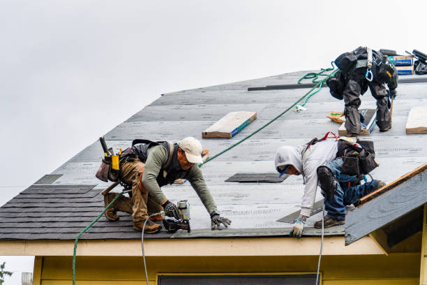 Professional Gutter Installation technician working in Comfort, WV